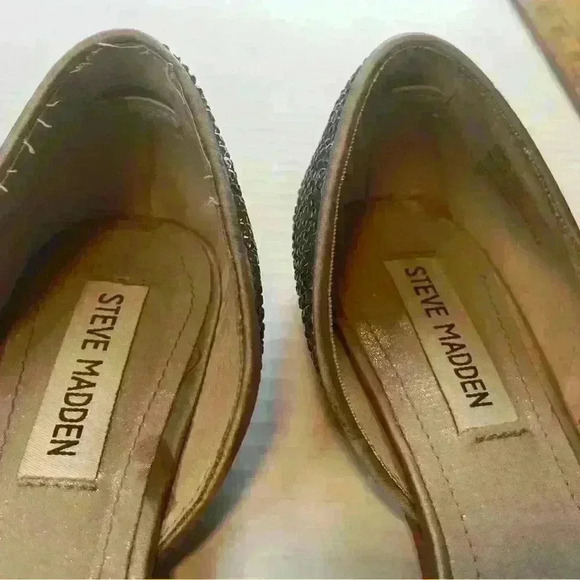 Steve Madden Vamp D'Orsay Rhinestone studded flat  Size 7.5 - Picture 6 of 8